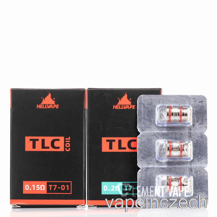 Náhradní Cívky Hellvape Tlc 0,2ohm T7-02 Vape Bez Nikotinu